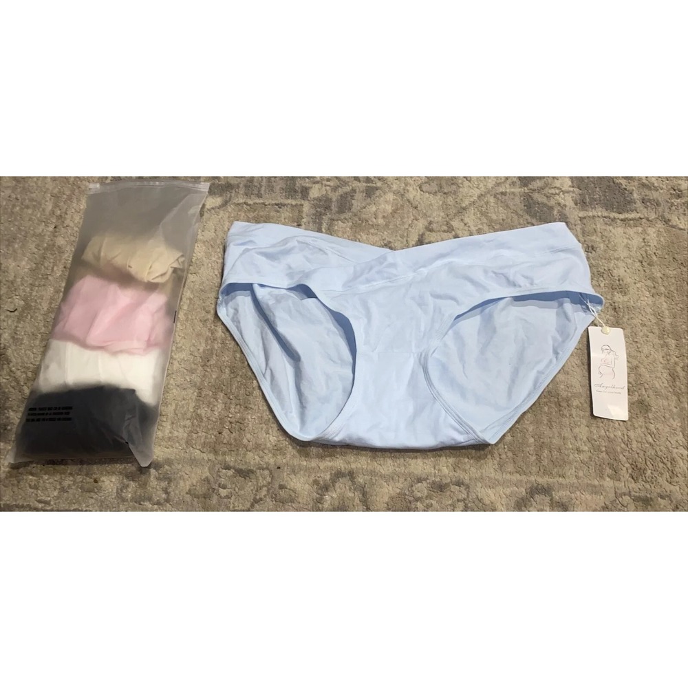 New Angelhood 5 Pack Womens Cotton Blend Maternity Underwear Pregnancy Sz 2XL